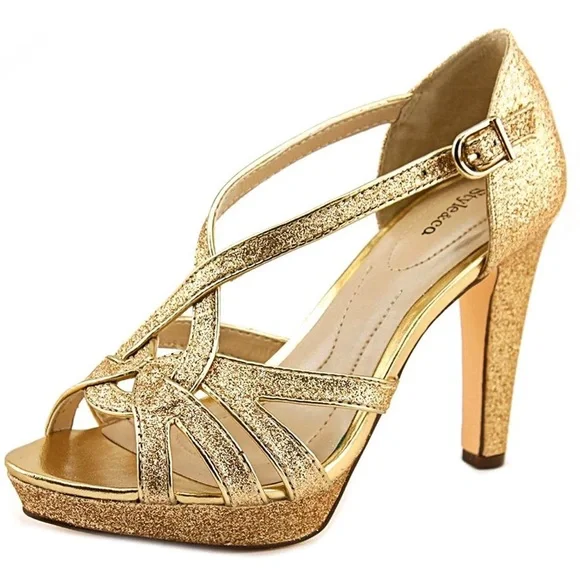 Style & co. Selina gold high heels - Picture 1 of 9